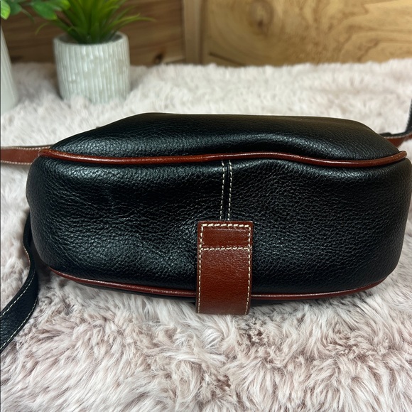 Vintage Bally Virage Two-Tone Leather Saddle Crossbody Bag - Made in Italy - Picture 6 of 12